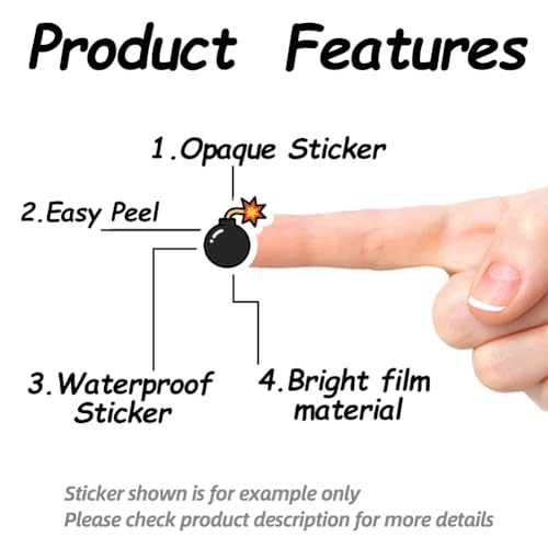 AHANDMAKER 180Pcs Planner Stickers Self-Adhesive Decals Explosion Stickers for Planner Calendar Scrapbook Crafting Arts Journaling Gift Bag Seal Theme Party Decor - style: Bomb