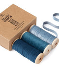 Vitalizart Blue Velvet Ribbon 3/8" x 15 Yds Christmas Gift Wrapping - color: Blue Series
