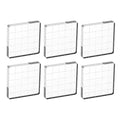 PATIKIL 2"x2" Acrylic Stamp Block, 6Pcs Clear Stamping Block with Grid Lines Decorative Mounting Blocks Square for Scrapbooking DIY Crafts Card Making - size: 2"x2"