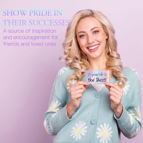 Thank You Cards Small Business 120Pcs Encouragement Cards, Holographic Appreciation Motivational Inspirational Card You Are Awesome Gratitude Card Gift for Business Employees Student Teacher Volunteer - color: Motivational Cards, size: 120 PCS
