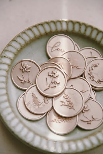 Rosé Gold Glue Gun Sealing Wax Sticks for Wax Seal Stamp | Wedding Invitation, Greeting Card, Branding, Gift Wrapping, 6 Pack