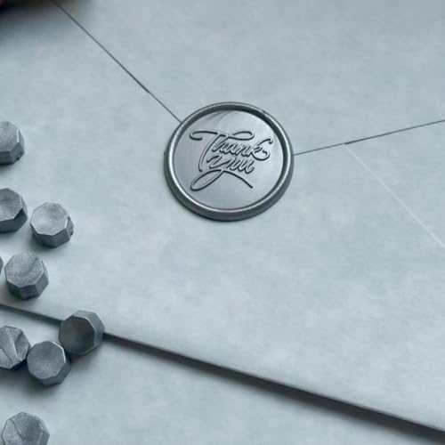 600pcs Sealing Wax Beads for Wax Seal Stamp, Perfect for Gift Sealing, Letter Sealing, Crafting Projects, Invitations Cards Sealing, Envelopes Sealing (Silver) - color: Silver