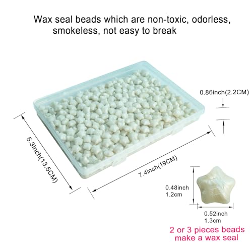 Premium Wax Seal Beads - 320 Shiny Pearl White Sealing Pellets for Letters, Greeting Cards, Wine Bottles & Crafts | Professional-Grade for Wedding Invitations & DIY Projects - style: Shiny Pearl White