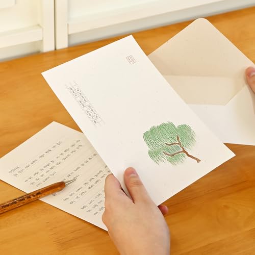 Monolike Minwha Letter Paper and Envelopes Set - 8Type, 32 Letter Paper + 16 Envelopes - color: Minwha