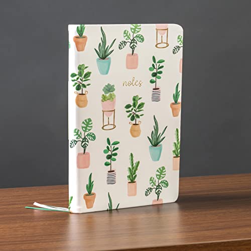 WORLD TRAVELER Eccolo A5 Lined Journal 256 Ivory Pages Lay Flat 6x8 - color: Botanical Bliss