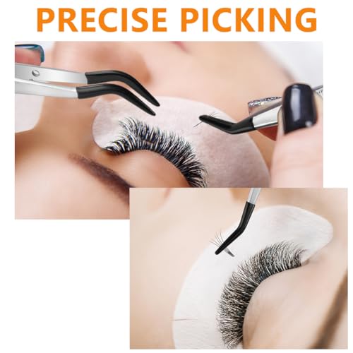 Ainiv 4pcs Tweezers with Rubber Tips, PVC Coated Tweezers Set - color: 4pc Pvc Tweezers, size: 4pcs