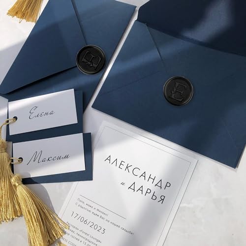 25Pcs Black Wax Seal Stickers Handmade Vintage Botanical Leaves Adhesive Letter Wax Stickers for Wedding Party Invitations, Envelope, Gift Wrap, Christmas(Initial Q, Black) - color: Black-25pcs, size: Q