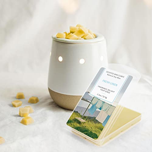 STRN Scented Wax Melts Soy Wax Cubes Long Lasting Scent for Home, 4 Packs - color: Yellow+blue