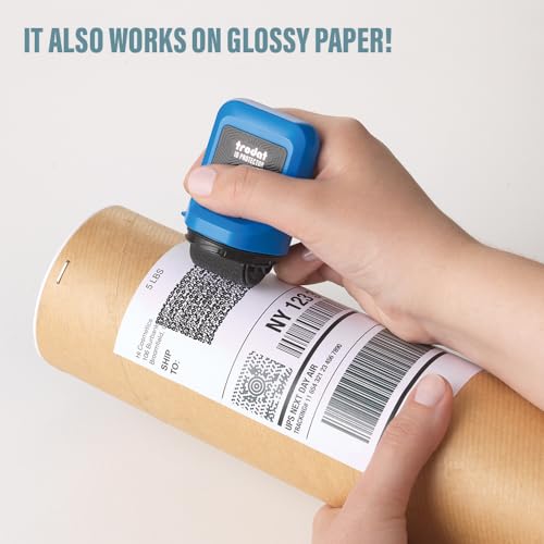 Trodat ID Protector Identity Theft Roller Stamp – incl. 3 Bonus Refill Inks