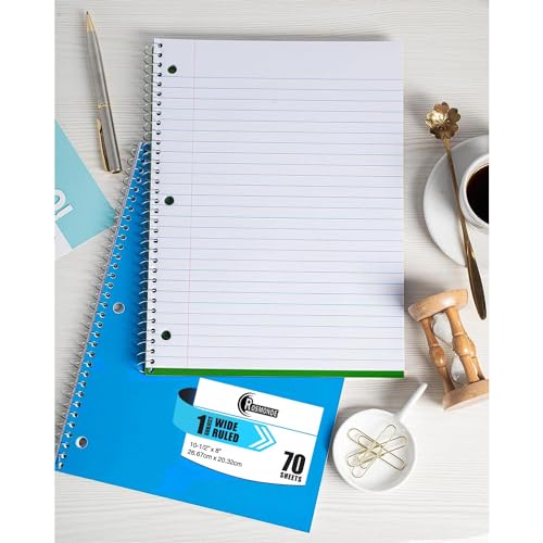 Rosmonde 1000 Packs (Pallet), Spiral Notebook Bulk, 1 Subject Wide Ruled - size: 1000 Pack | Express Pallet, style: 1 Subject - Soft Cover