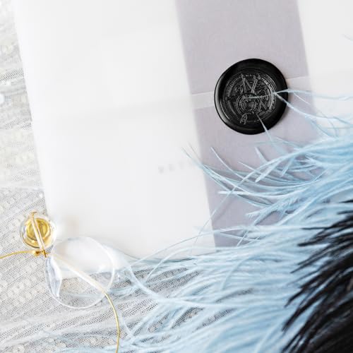SHOWIN Glue Gun Sealing Wax Sticks for Wax Seal Stamp -Black, Great for Wedding Invitations, Cards Envelopes, Snail Mails, Wine Packages, Christmas Gift Ideas, Pack of 10 - color: Black