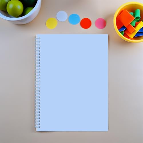 A4 Reusable Blank Sticker Collecting Book Sticker Album Storage (Blue） - color: blue