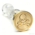LANKIN Skull Wax Seal Stamp, Halloween Theme; 25mm Brass Head - color: Skull