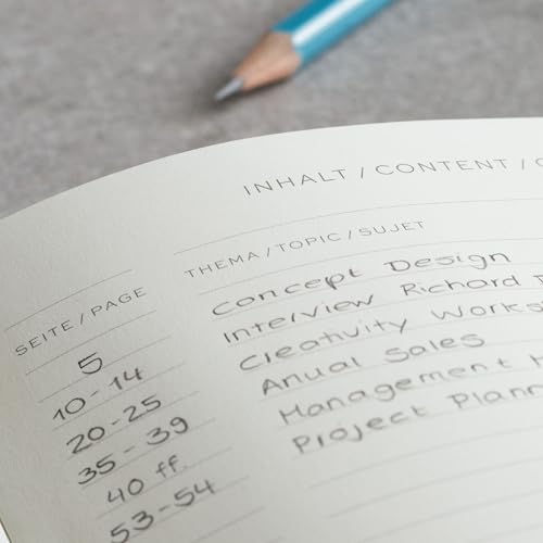 LEUCHTTURM1917 - Notebook Hardcover Medium A5-251 Numbered Pages for Writing and Journaling (Indigo, Dotted) - color: Indigo, style: Dotted
