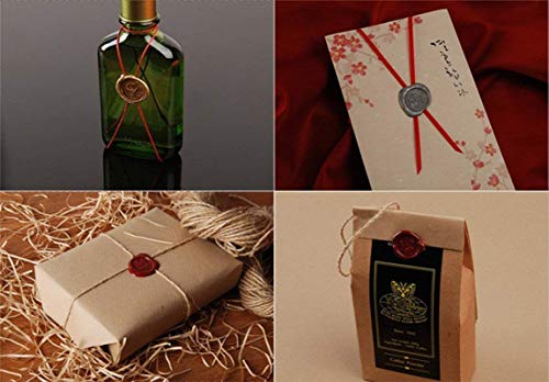 Made With Love Heart Monogram Wax Seal Sealing Stamp Kit Rosewood Handle Mother's Fathers Day Valentine Decorating Gift Packing Envelope Parcel Christmas Card Letter Wedding Invitation Seal Stamp