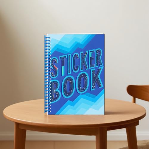 B5 Reusable Sticker Collecting Book Blank Sticker Album (Style J Dark Blue) - color: Style J Dark Blue