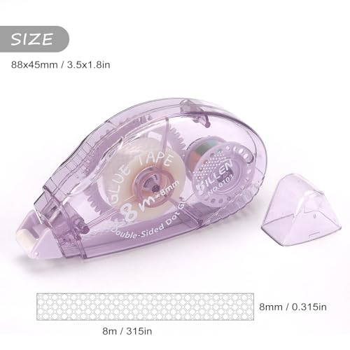 Tamaki 4 Pack Scrapbook Tape, Double Sided Tape Roller, Photo Tape