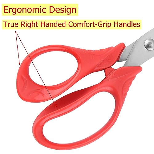 OneName Safety Blunt Tip Kids Scissors 8 Pack, School Supplies Ages 4+ - color: Right-handed 8pack Pink,green,blue,red