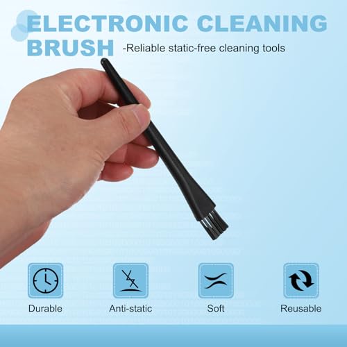 PATIKIL 3pcs ESD Brush Electronic Cleaning Brush Set with 18x18mm Bristles - size: 18 x 18 mm / 0.71 x 0.71 Inch