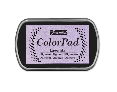 Jacquard ColorPad Archival Pigment Ink Stamp Pads- Lavendar - Acid Free - Non-Toxic - Excellent for Blending, Embossing and Stamping - color: Lavendar