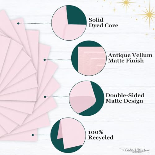 Cardstock Warehouse Pop-Tone Pink Lemonade Cardstock Paper – 25 Sheets, 12 x 12" - 100 lb / 270 GSM Premium Pink Card stock for Die-cutting, Crafts, Scrapbooking, Card Making and DIY Projects - color: Pink Lemonade