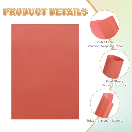 MECCANIXITY 50 Sheet Colored Vellum Paper 5" x 7", 100gsm Translucent Printable Vellum Sheets for Printing Wedding Invitations Inkjet Laser Printer, Deep Red - color: Deep Red, size: 5" x 7"