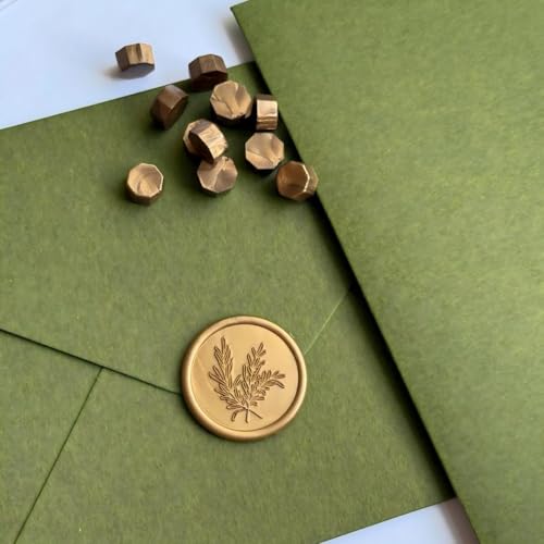 600pcs Sealing Wax Beads for Wax Seal Stamp, Perfect for Gift Sealing, Letter Sealing, Crafting Projects, Invitations Cards Sealing (Bronze) - color: Bronze