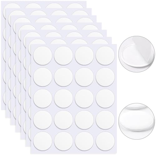 JANYUN 140 Pcs Sticky Dots ,40mm Putty Clear Double Sided Tape for Crafts - size: 1.57" Round