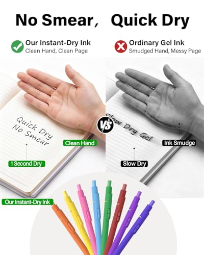 inkipen Blue Ink Fidget Pens, 16 Pcs 0.5mm Fine Point - color: Morandi+Vintage Blue Ink-16Pack