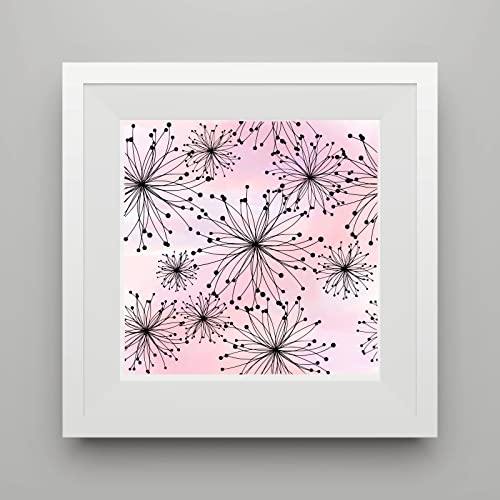 Flowers Spots Background Clear Stamps for Card Making Decorative Flower Background Transparent Silicone Stamps for DIY Scrapbooking Supplies Embossing Paper Gift Card Album Decoration Craft - color: Line Flower