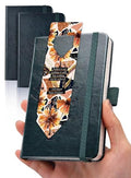 AISBUGUR Pocket Notebook 3.7" x 5.7" Small Notebook 2 Pack,Dark Green - color: Dark Green2, size: 2 Pack