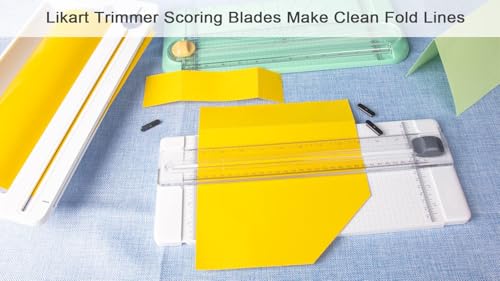 8 Pack Portable Trimmer Cutting Blades,for Cricut Paper Cutter/Roll Holder | Likart Paper Trimmer Replacement Blade,Compatible for Cricut Paper Cutter/Cricut Roll Holder,6 Cutting Blades&2 Scoring Blade - color: White+Black