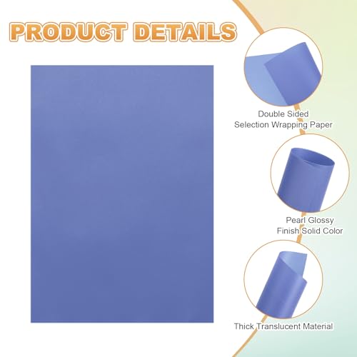 MECCANIXITY 50 Sheet Colored Vellum Paper 5.9" x 8.3", 100gsm Translucent Printable Vellum Sheets for Printing Wedding Invitations Inkjet Laser Printer, Deep Blue - color: Deep Blue, size: 5.9" x 8.3"