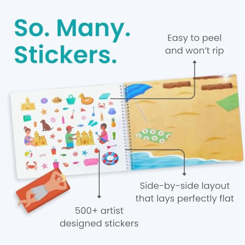 Cupkin Beach Day Coloring & Sticker Activity Book | 500+ Stickers - color: Beach Day