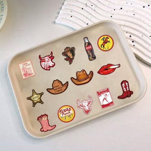 Goth Western Stickers Pack, Vintage Western Country Vinyl Waterproof Sticker for Water Bottles Laptops Cowboy Hats Scrapbooking Journaling,Cool Cowboy Decals for Teens Adults 50Pcs