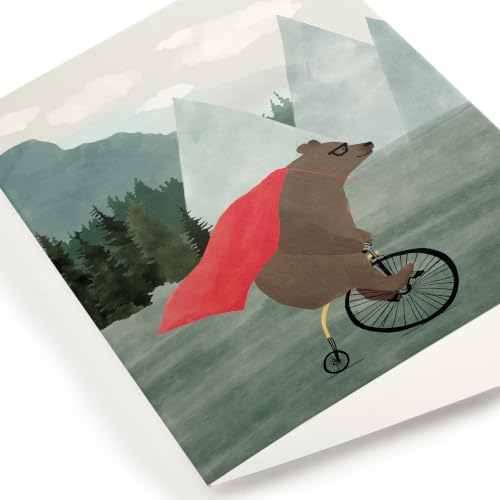 Minted | Blank Greeting Card, 5x7 w/Envelope | PowBraveBear | Independent Artist-Designed with Quality Materials - color: PowBraveBear