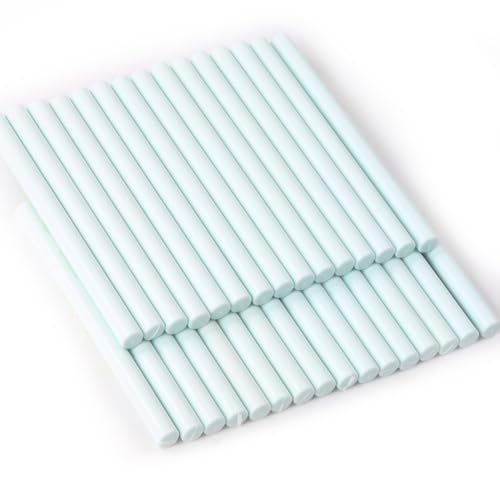 Pale Blue Wax Seal Sticks, 30pcs Sealing Wax Sticks, HOSEALING Glue Gun Sticks for Wax Seal Stamp, Premium for Wedding Invitations, Letter, Envelope (Mini Size) - color: Snow Blue