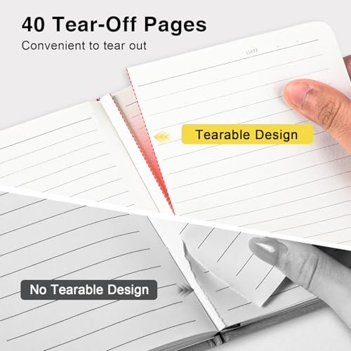 Oucaru Small Notebook 8 Pack, A6 Pocket Notebook, Mini Lined Journal - color: Mercury Gray, style: 8 Pack