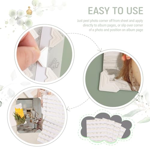 Lineco Self-Adhesive Photo Corners, 0.5 Inch, Ivory, 252 PCS - color: Ivory, size: 2 Set