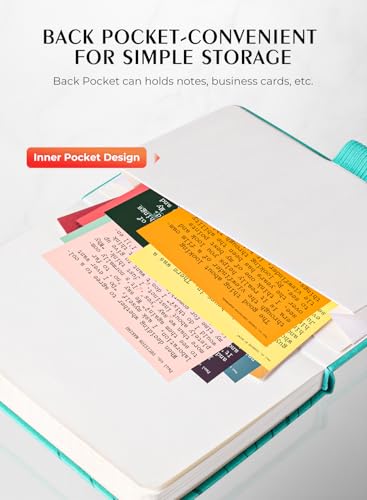 AISBUGUR Pocket Notebook 3.7" x 5.7" Small Notebook 2 Pack, Turquoise Wave - color: Turquoise, size: 2 Pack