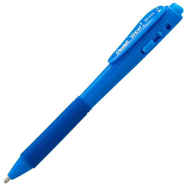 Pentel Wow! Retractable Ballpoint Pen, (1.4mm) Bold Line, Assorted Ink Colors, 8 Pack (BK444BP8M)