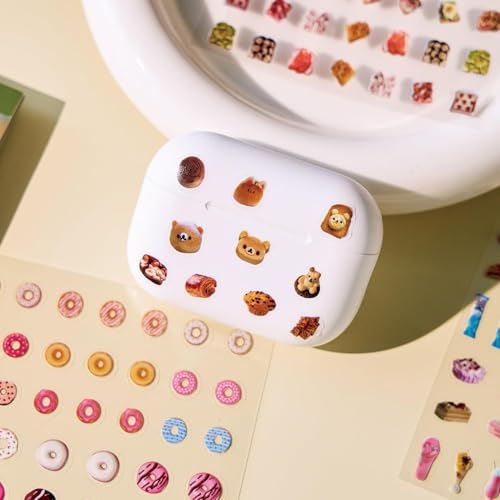 1800+ Kawaii Scrapbook Stickers Book Set,48 Sheets Kawaii Cute Mini Japanese Aesthetic Stickers for Journaling Supplies,Cute Mini Sticker for Journaling,Junk Journal,Notebook(Cute Grocery Store2) - color: Coconut Wind Sand