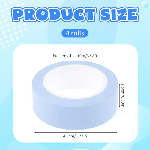 4 Roll Washi Tape, 32 Ft X 0.59" Black White Blue and Pink Washi Tape Set Low Tack Tapes Masking Self-Adhesive Tapes for Packaging Journals Scrapbooks DIY Crafts Gifts - color: Black White Blue and Pink