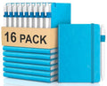 Oucaru Small Notebook 16 Pack, A6 Pocket Notebook, Mini Lined Journal - color: B-Ocean Blue, style: 16 Pack