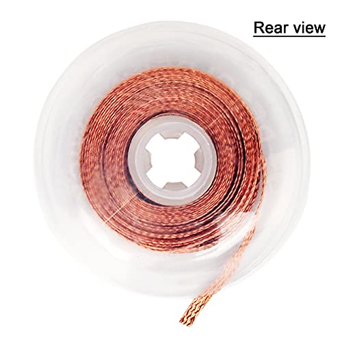 Solder Wicks，No-Clean Solder Wick，10ft Length 2 Pieces Desoldering Braided Wicks. Solder Removal Tool，Desoldering Wick Used to Remove the Solder and Disassemble Electrical Components - style: 2pcs
