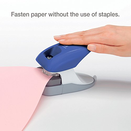 Paper Clinch Desktop Staple-Free Stapler, Blue (31260) - color: Premium Blue