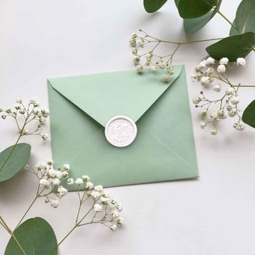 Mini Glue Gun Sealing Wax Sticks for Metal Stamp - Pack of 16, White | 0.7-inch diameter, Making wax seals for Wedding invitation, Thanks cards and envelopes, Christmas gift wrapping, Place card - color: White, size: Small