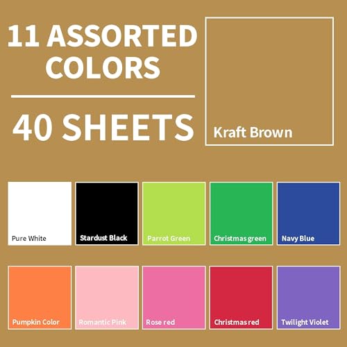40 Sheets Brown Kraft Cardstock - 8.5'' x 11'' 65lb - color: Brown Kraft, size: Letter Size [40 Sheets]
