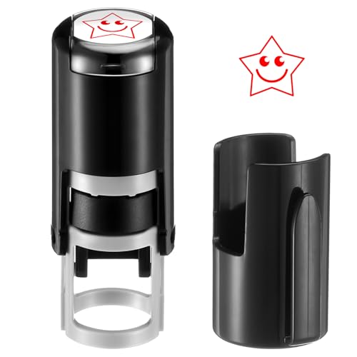 Supervitae 2 Pack Smile Star Print Stamps Red Ink Smile Star Stamper - color: Red, style: Smile Star