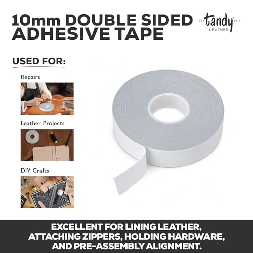 Tandy Leather Tanner's Bond Double-Sided Tape, Mess Free, 5 mm x 20 m - size: 5 mm × 19.8 m